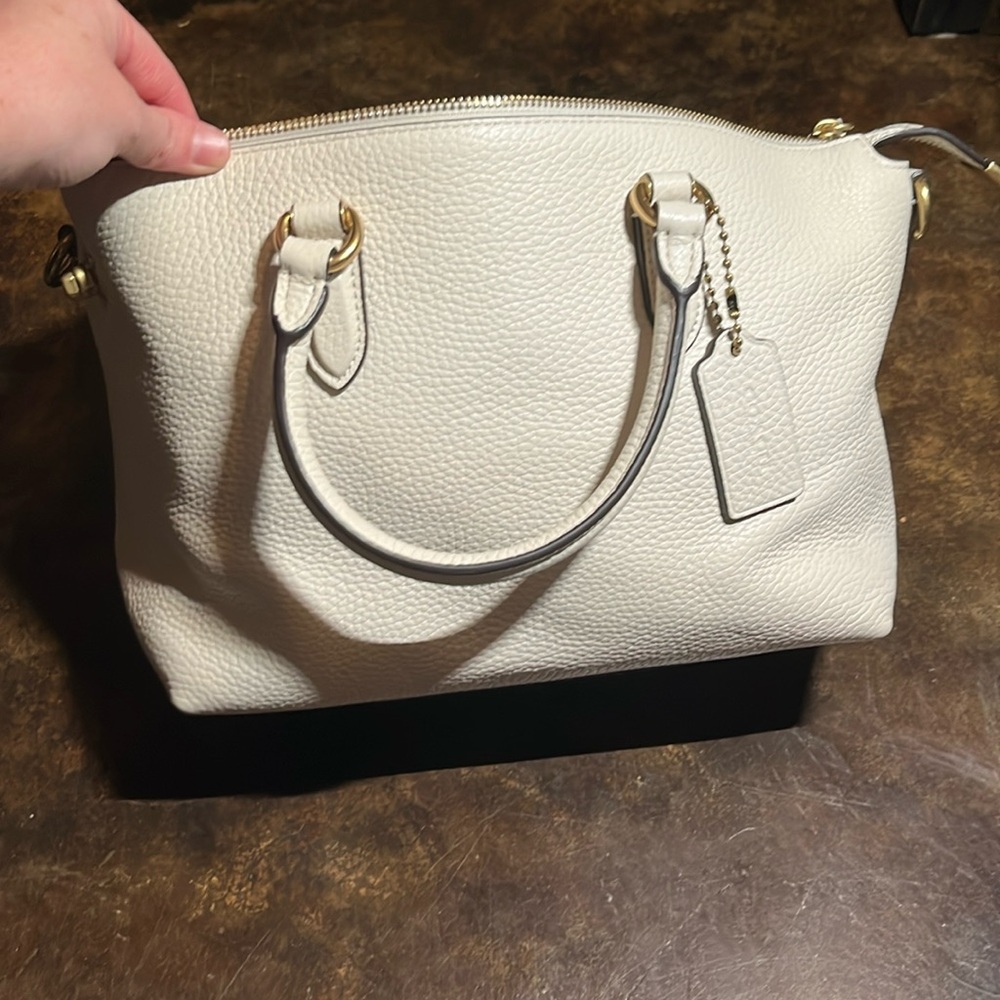 Coach Women's Soft Pebble Leather Cara Satchel